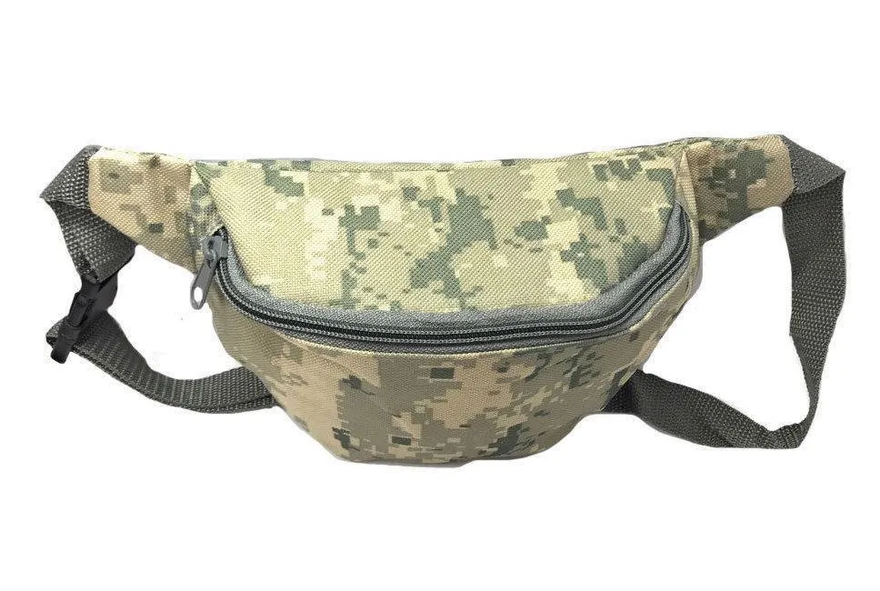 Fanny Pack Purse Travel Money Passport Id Holder Waist Bag Digital Camo Army 42inch, 48inch