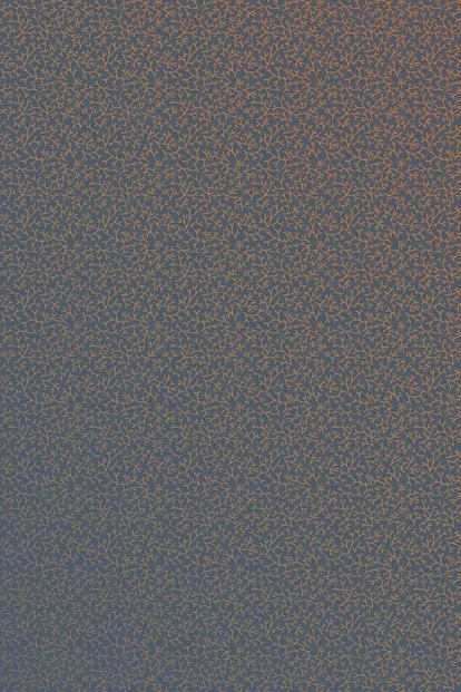 Farrow & Ball Wallpaper Samphire BP4005 Navy/ Burnt Orange