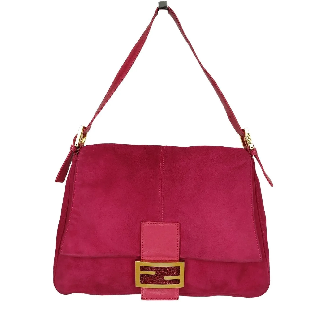 Fendi Fendi vintage Mama shoulder bag in fuchsia suede - '10s