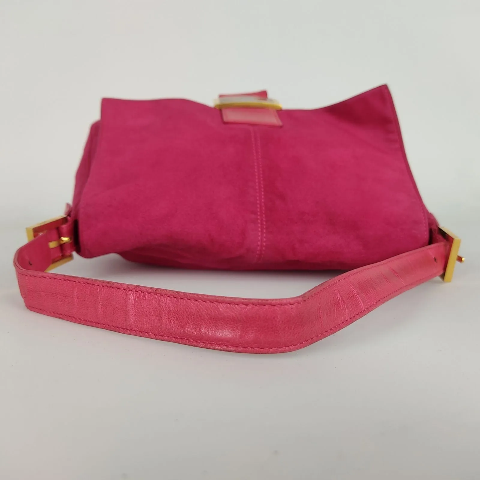 Fendi Fendi vintage Mama shoulder bag in fuchsia suede - '10s