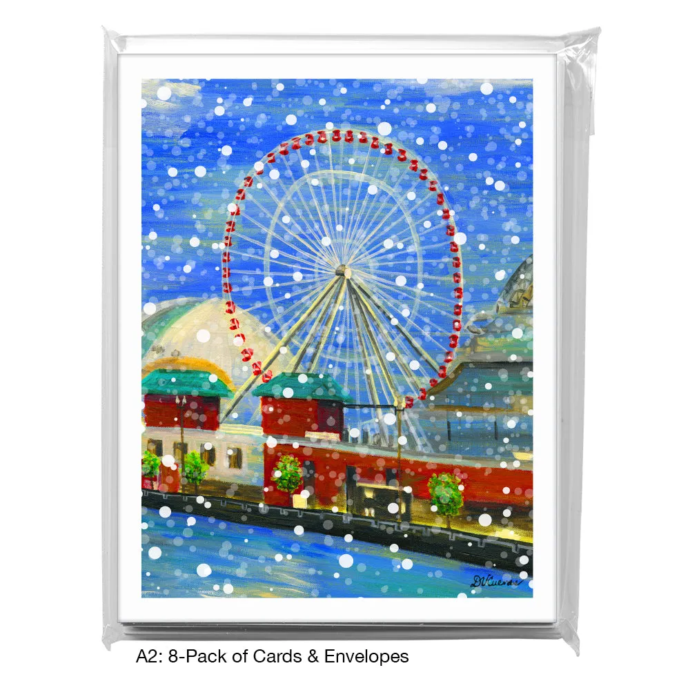 Ferris Wheel, Chicago, Greeting Card (7637C)