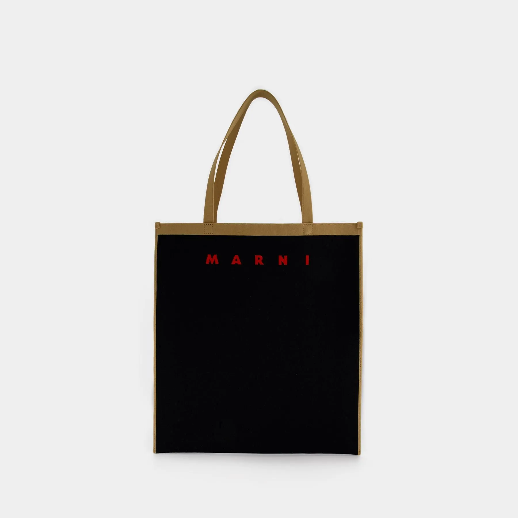 Flat Shopping Tote bag - Marni - Black