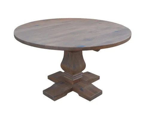 Florence Round Dining Table 135cm French Provincial Pedestal Solid Timber Wood