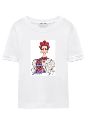 Flower Girl White T-Shirt