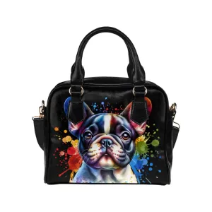 French Bulldog Shoulder Bag - Watercolor