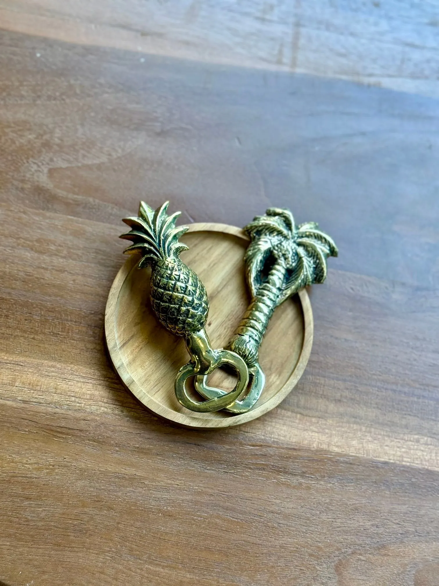 Gold Palm Tree Bottle Opener (Solid Brass)