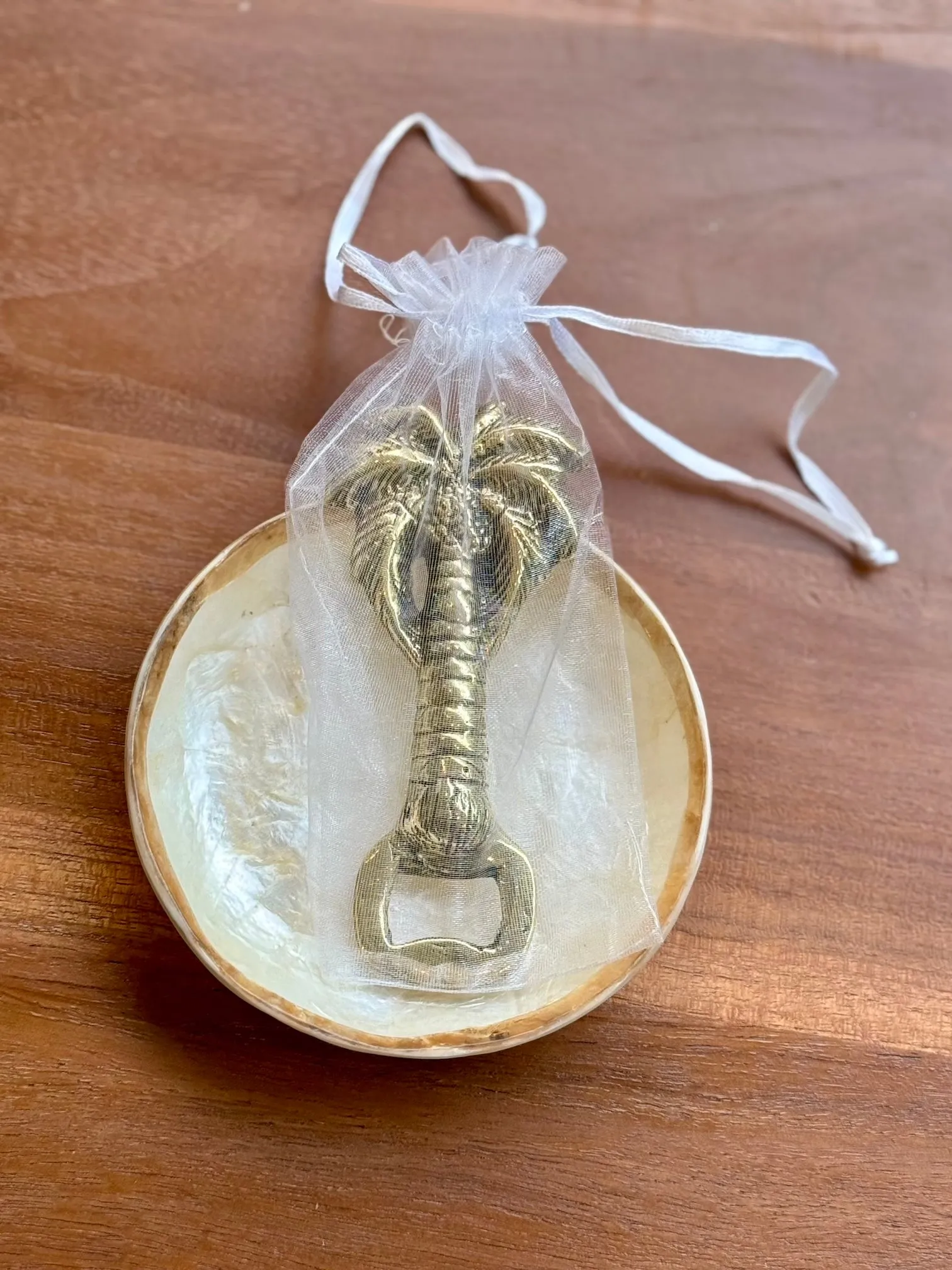 Gold Palm Tree Bottle Opener (Solid Brass)