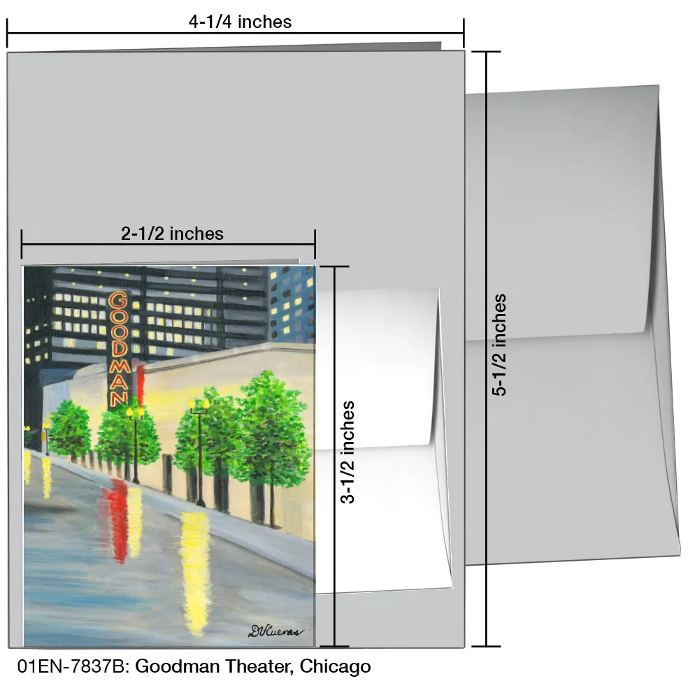 Goodman Theater, Chicago, Greeting Card (7837B)