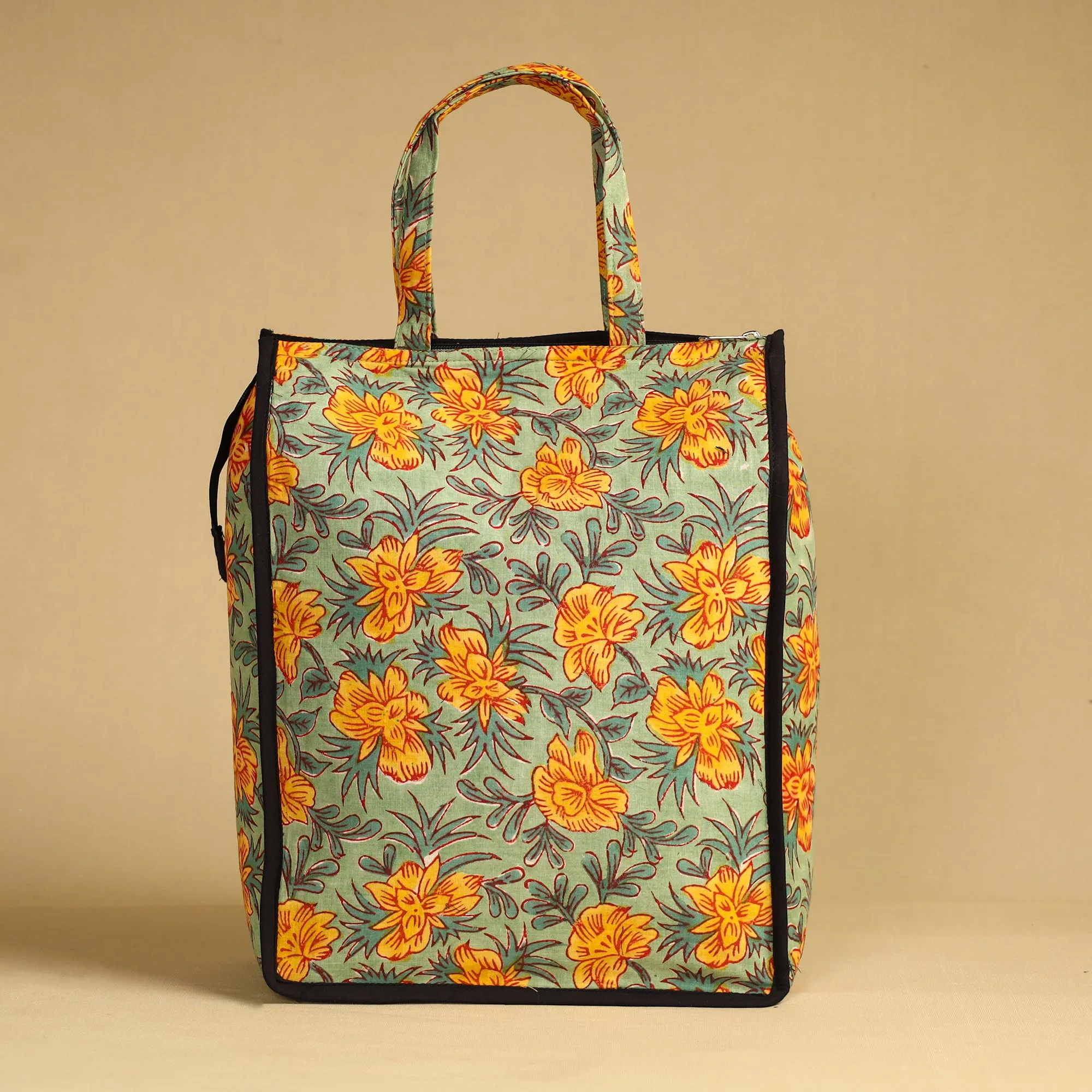 Green - Handcrafted Cotton Shopping Bag 04