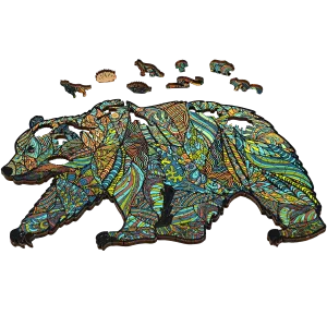 Grizzly Bear Wood Puzzle