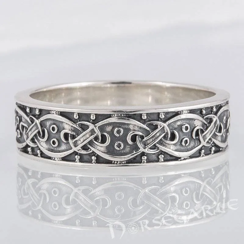 Handcrafted Norse Ornamental Band - Sterling Silver