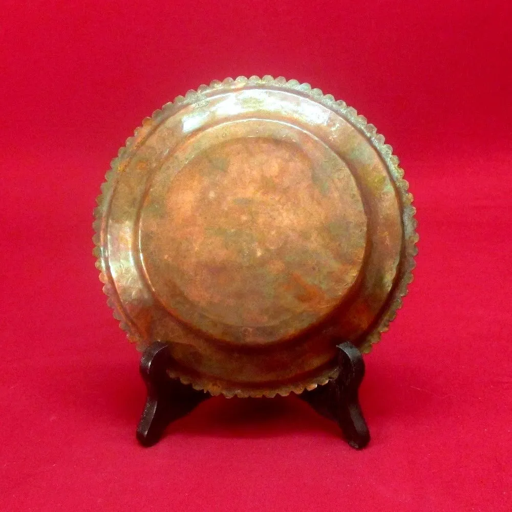 Handcrafted Sold Copper Dish