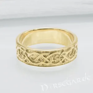 Handcrafted Urnes Ornamental Band - Gold