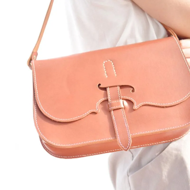 Handmade Leather Cute White Shoulder Bag Personalized Monogrammed Gift Custom Women Crossbody Bag Purse Purse