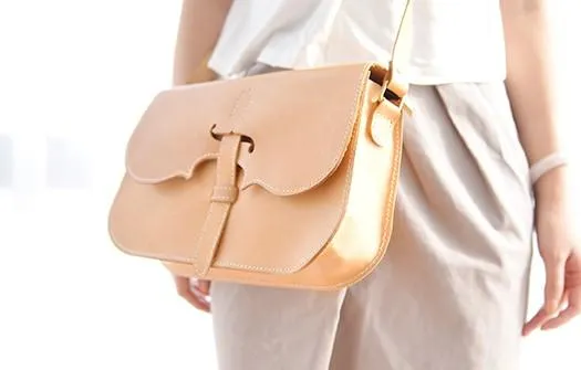 Handmade Leather Cute White Shoulder Bag Personalized Monogrammed Gift Custom Women Crossbody Bag Purse Purse