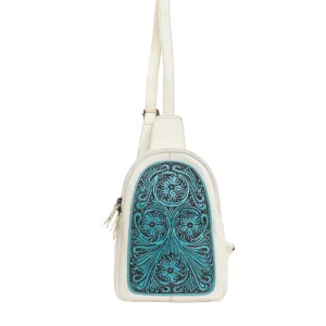 Harmony Ridge Sling Bag In Turquoise