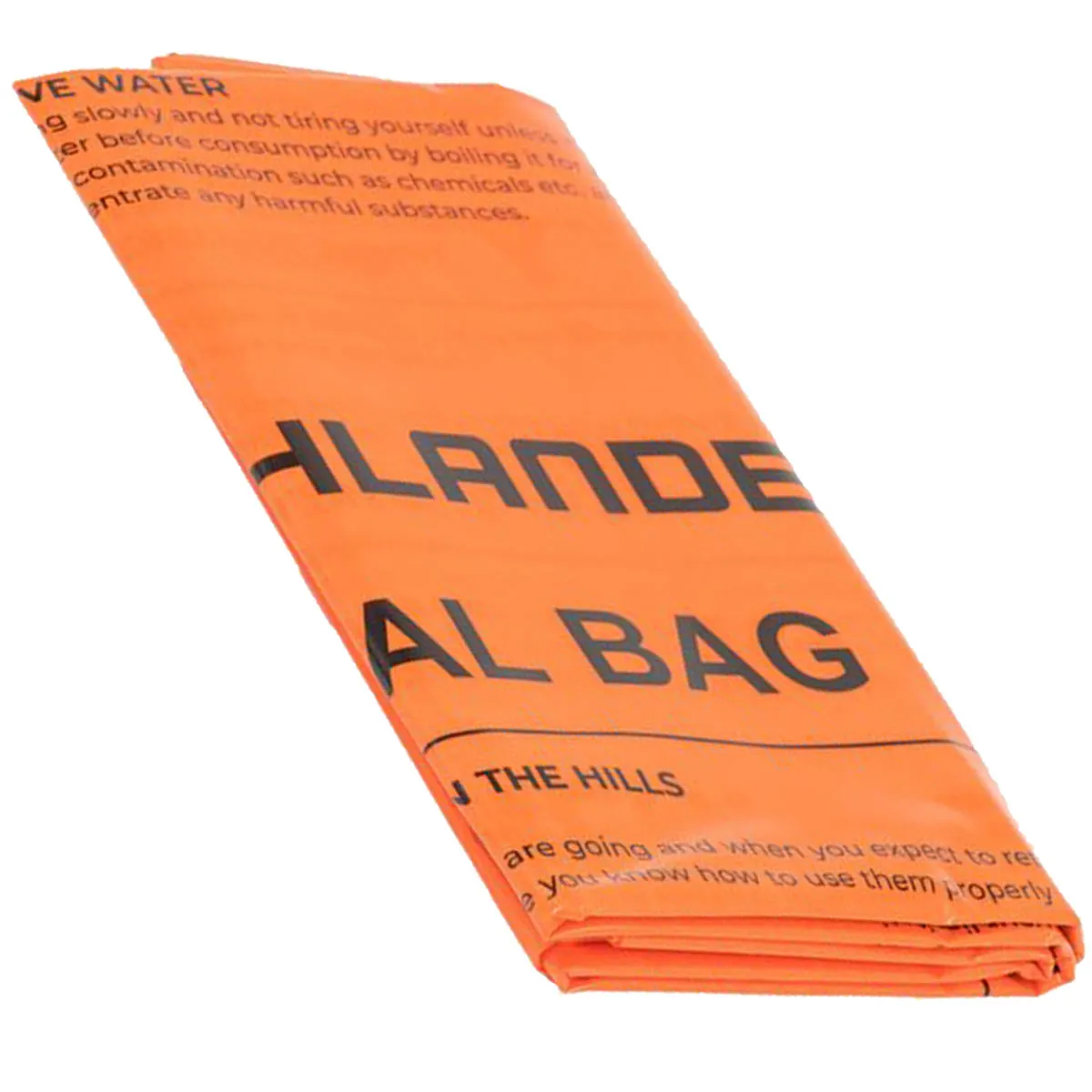 Highlander Emergency Survival Bag Orange