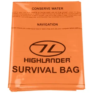 Highlander Emergency Survival Bag Orange