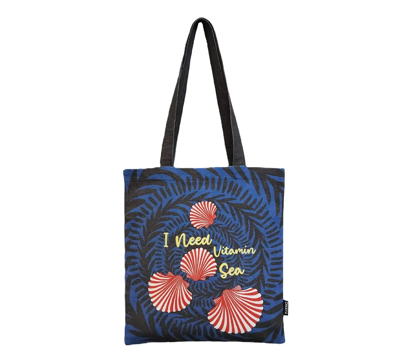 House of Omaya Vitamin Sea Printed Tote Bag 34x36 cm