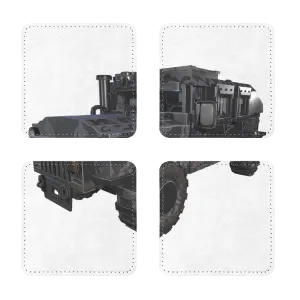 Hummer Vehicle Sublimation Coasters Pack of Four