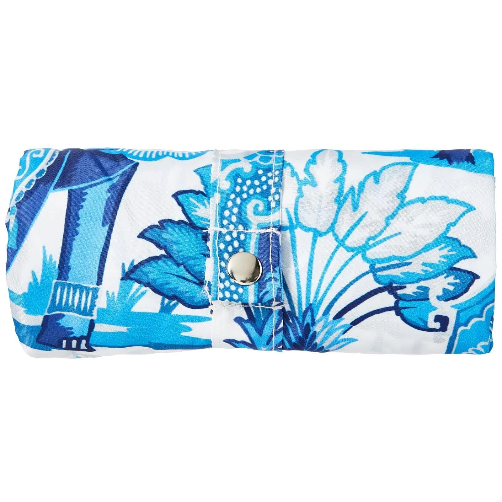 India Blue Reusable Roll-Up Shopping Bag