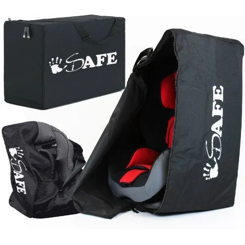 iSafe Carseat Travel / Storage Bag For Britax Trifix Hi-Line Car Seat (Smart Zebra)