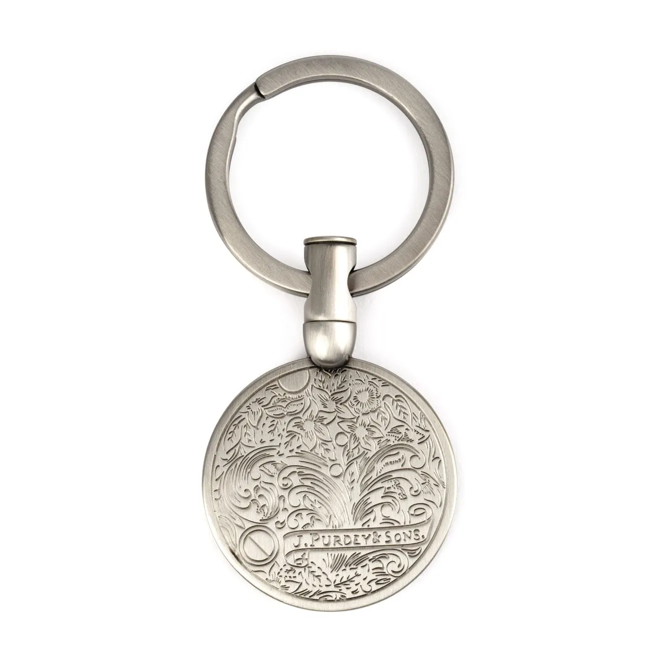 James Purdey Keyring Bullet Gunscroll Silver