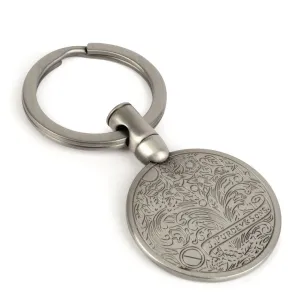 James Purdey Keyring Bullet Gunscroll Silver