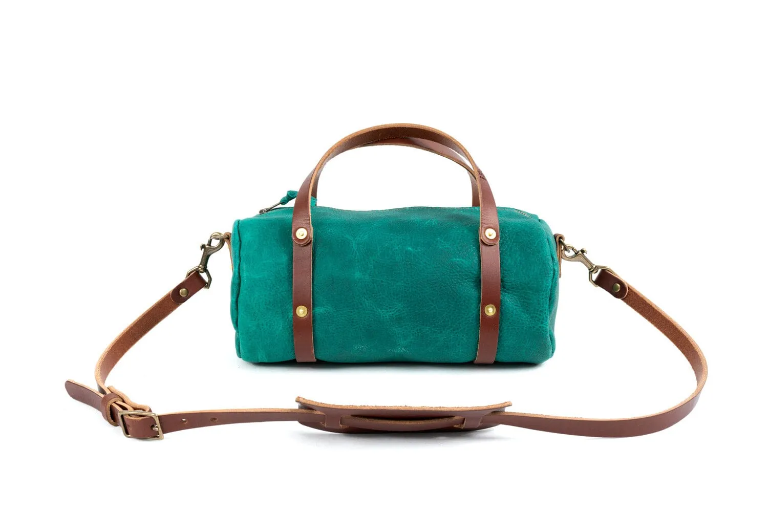 JANE LEATHER CROSSBODY - PINE GREEN BISON - IN STOCK