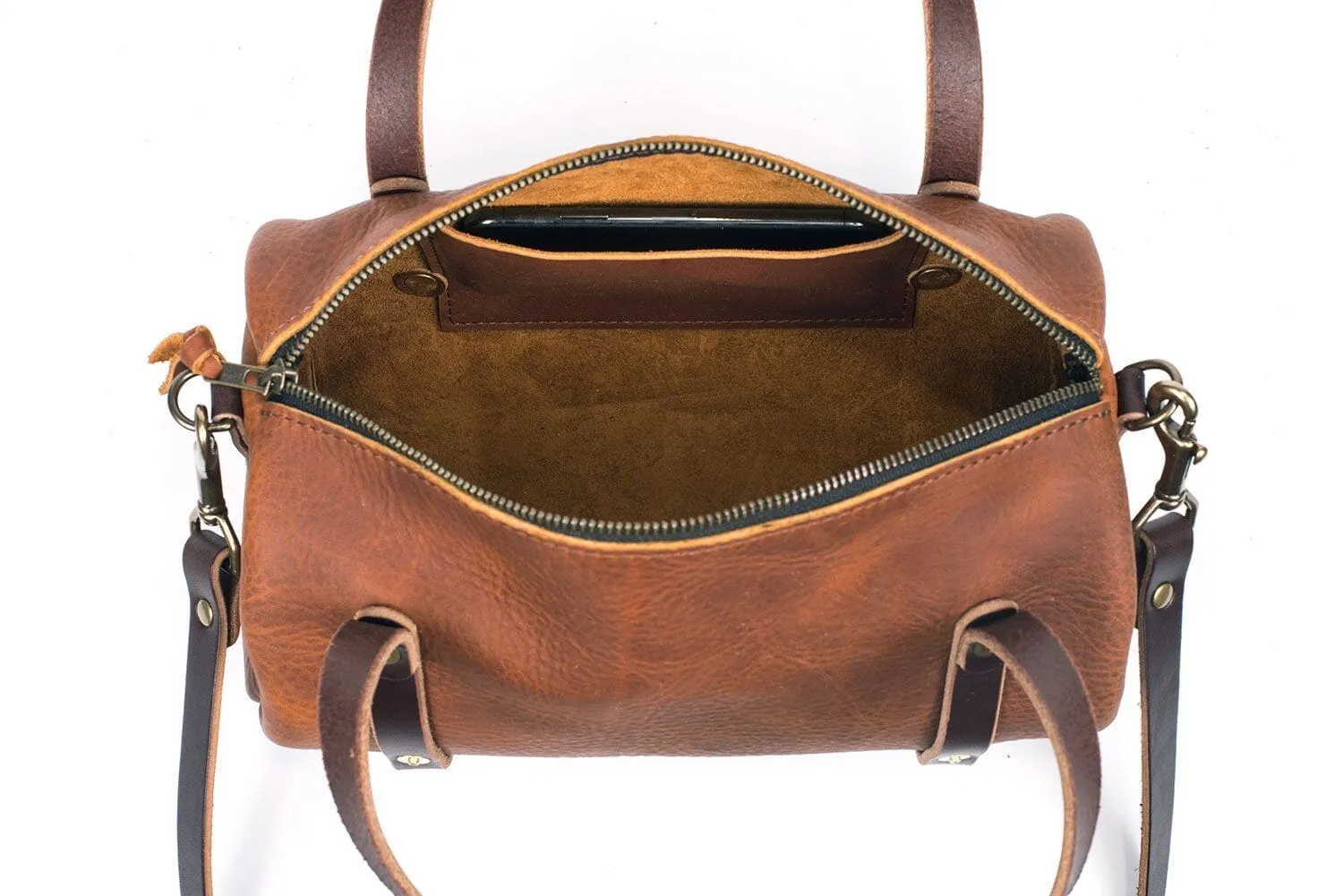 JANE LEATHER CROSSBODY - PINE GREEN BISON - IN STOCK