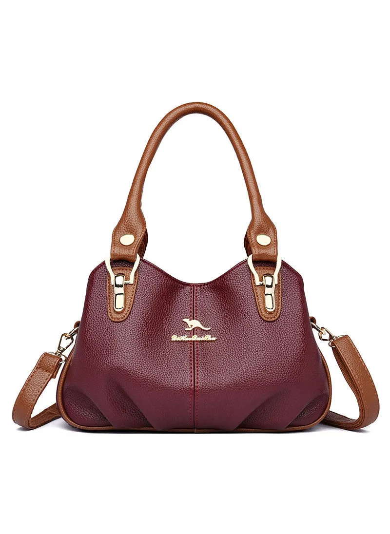 Large-capacity Contrast Leisure Shoulder Bag