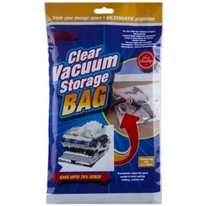 Large Clear Vacuum Storage Bag - 70 x 100cm Space Saver Bag