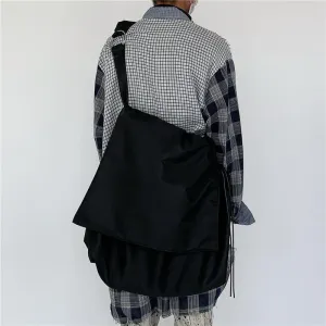 Large Nylon Aesthetic Solid Color Messenger Bag