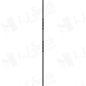 LIH-HOL2TW44 — Double Twist Iron Baluster (1/2" Square Hollow)