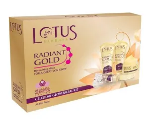 Lotus Herbal Radiant Gold Cellular Glow Facial Kit