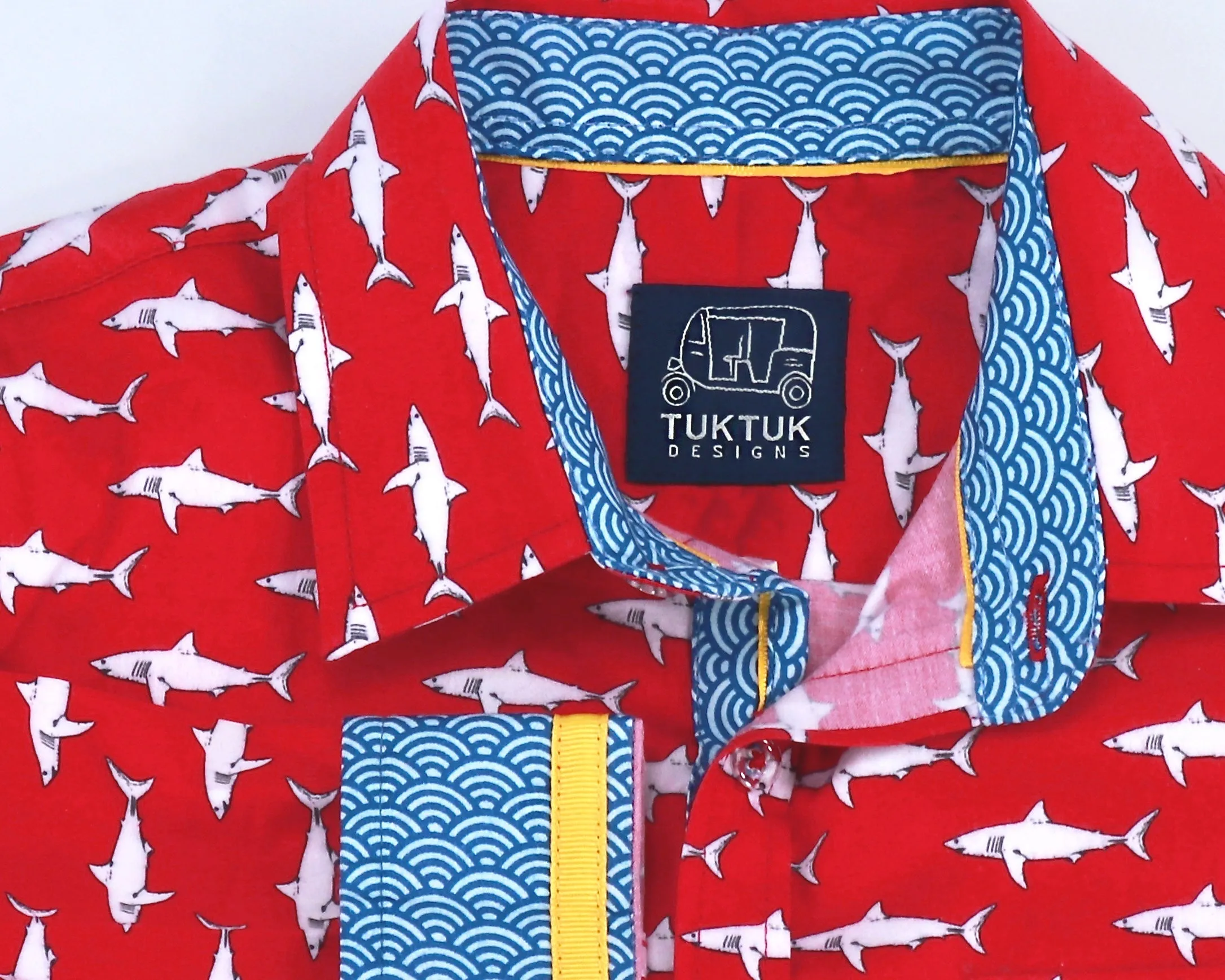 Mako Sharks In Red - Long Sleeve