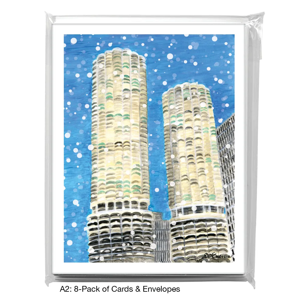 Marina Towers, Chicago, Greeting Card (7809E)