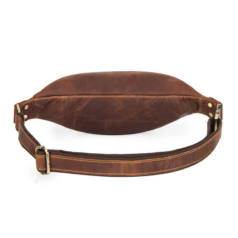 Men's Crazy Horse Leather Fanny Pack