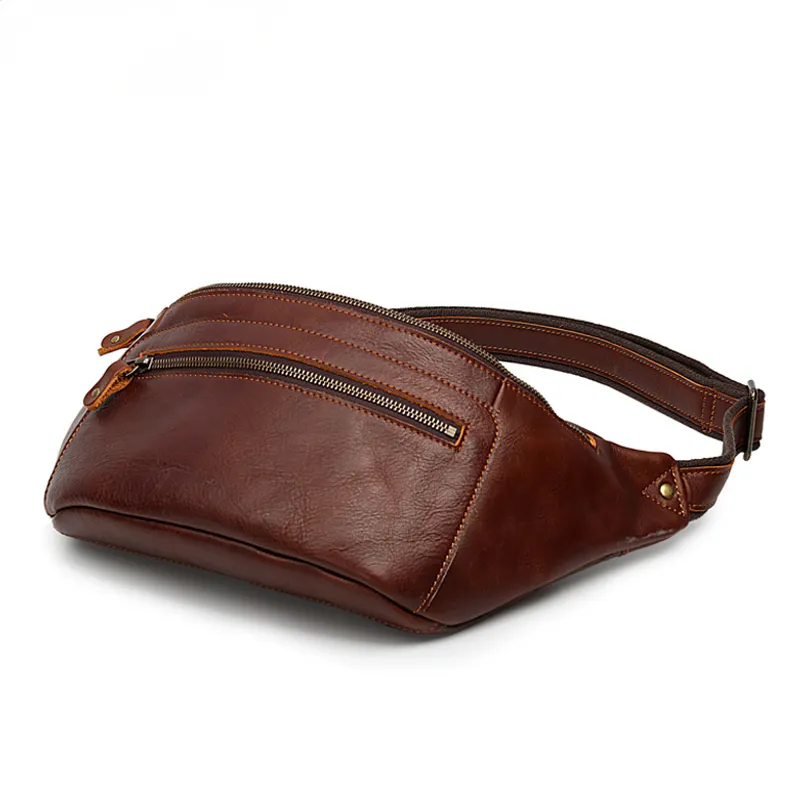 Men's Leather Waist Casual Bag 8725