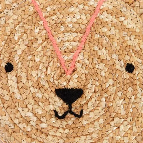 Meri Meri Lion Woven Straw Bag S1216