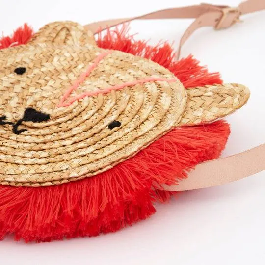 Meri Meri Lion Woven Straw Bag S1216