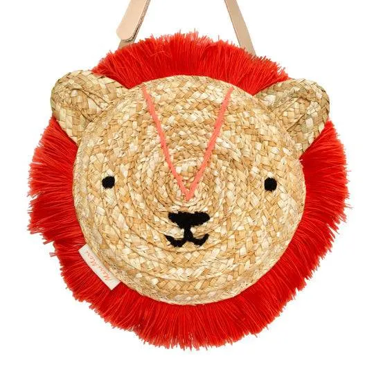 Meri Meri Lion Woven Straw Bag S1216