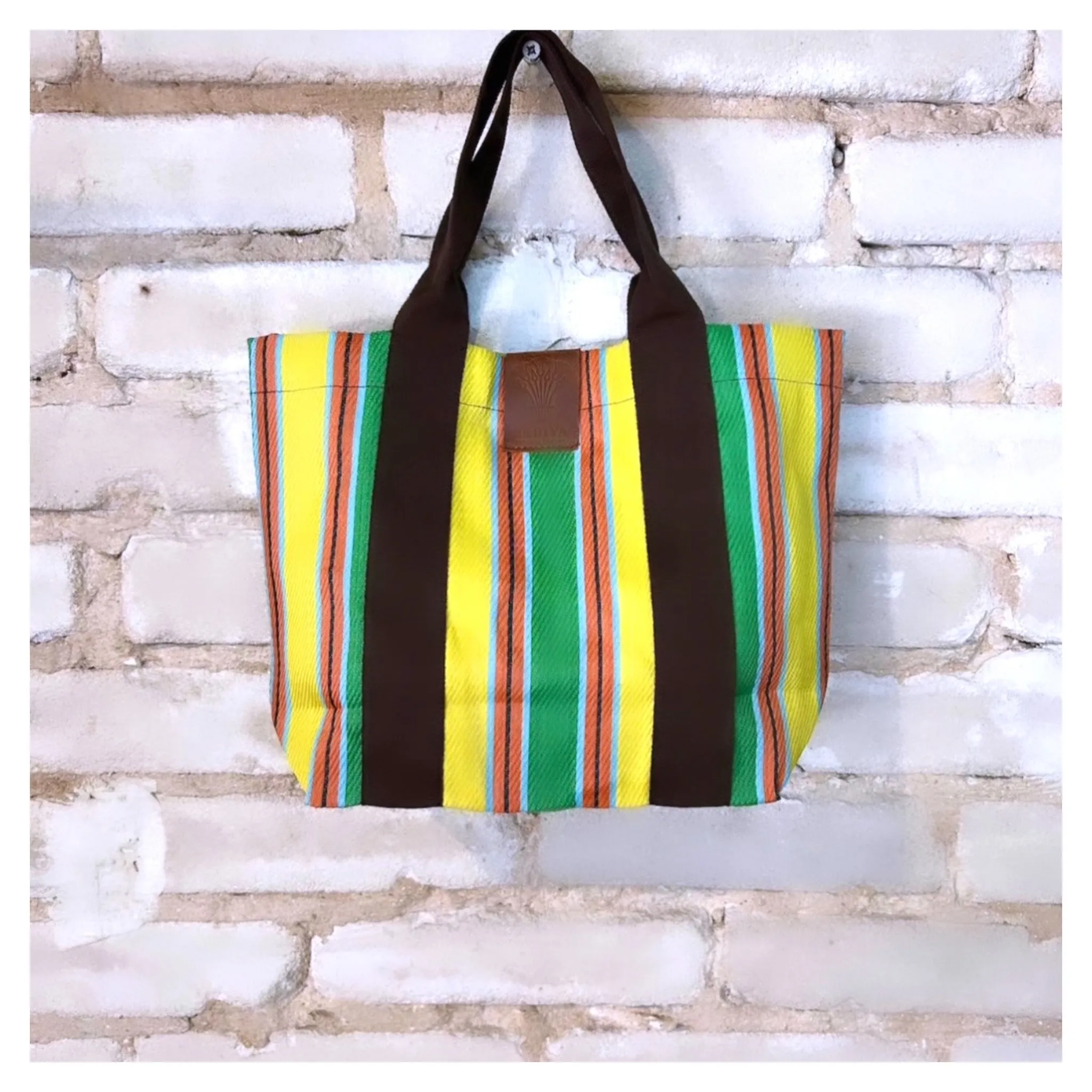 Mini Stripped Tote Bag