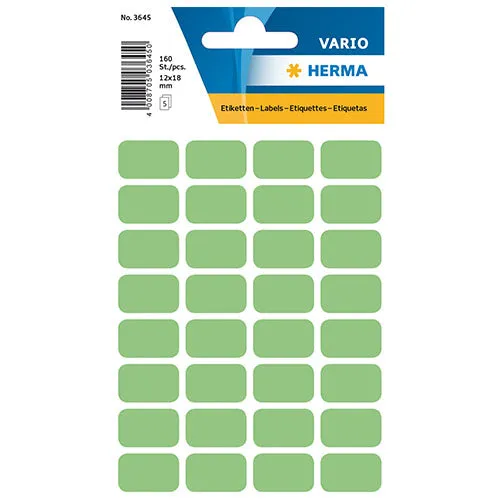 Multi-purpose Labels 18 x 12mm Green (3645)