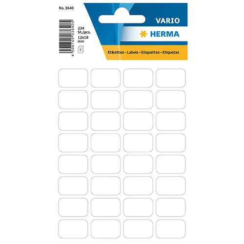 Multi-purpose Labels 18 x 12mm White (3640)