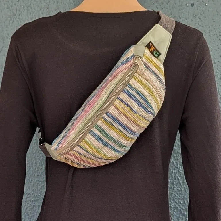 Multicolored Upcycled Handwoven Fanny Pack (FP1224-010) PS_W