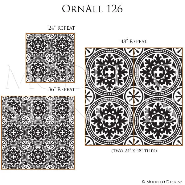 OrnAll126 Custom Vinyl Stencil