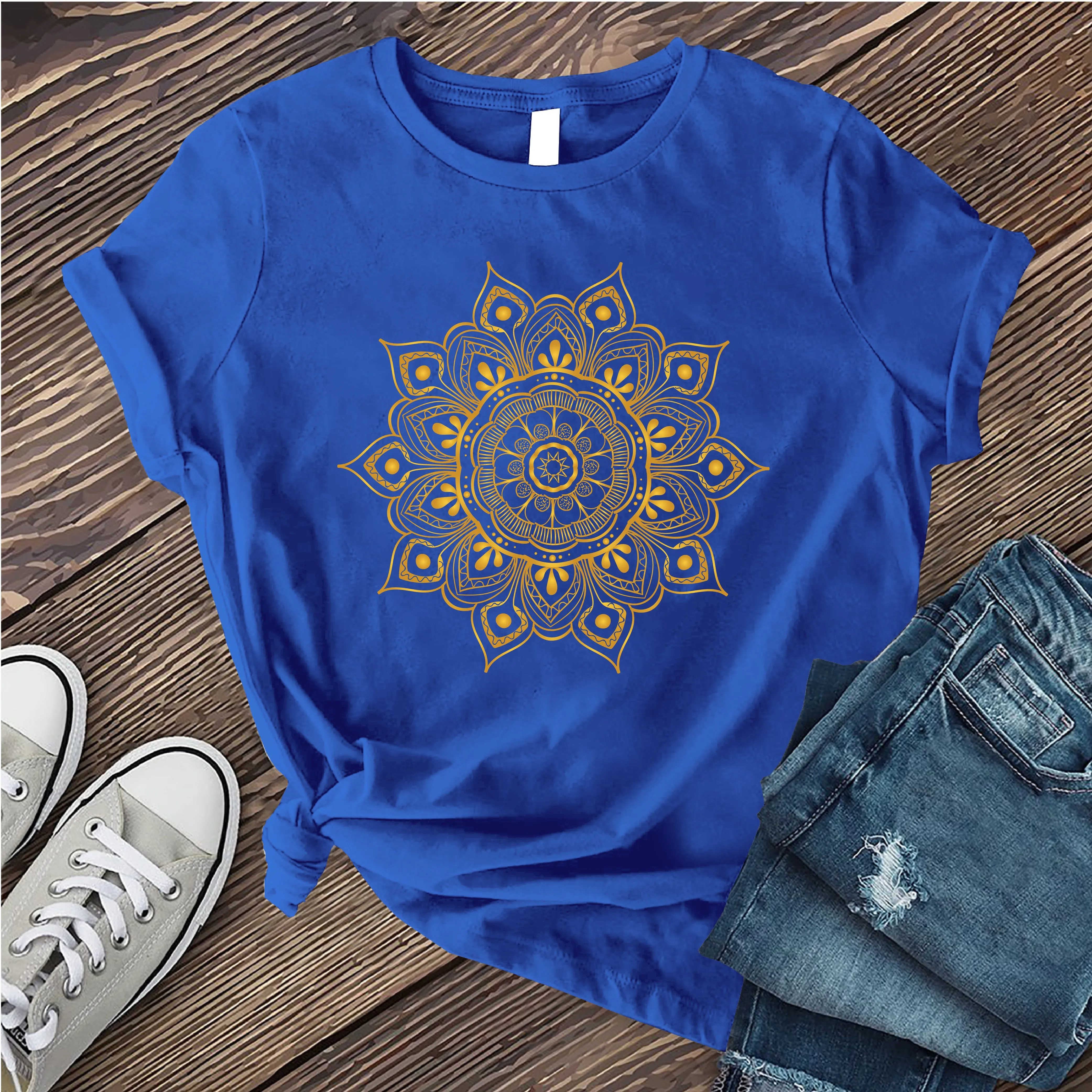 Ornamental Mandala Gold T-Shirt