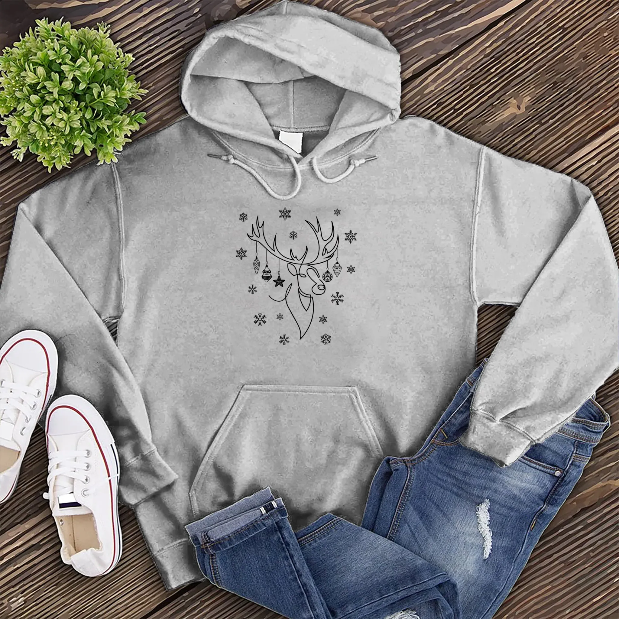 Ornamental Reindeer Hoodie