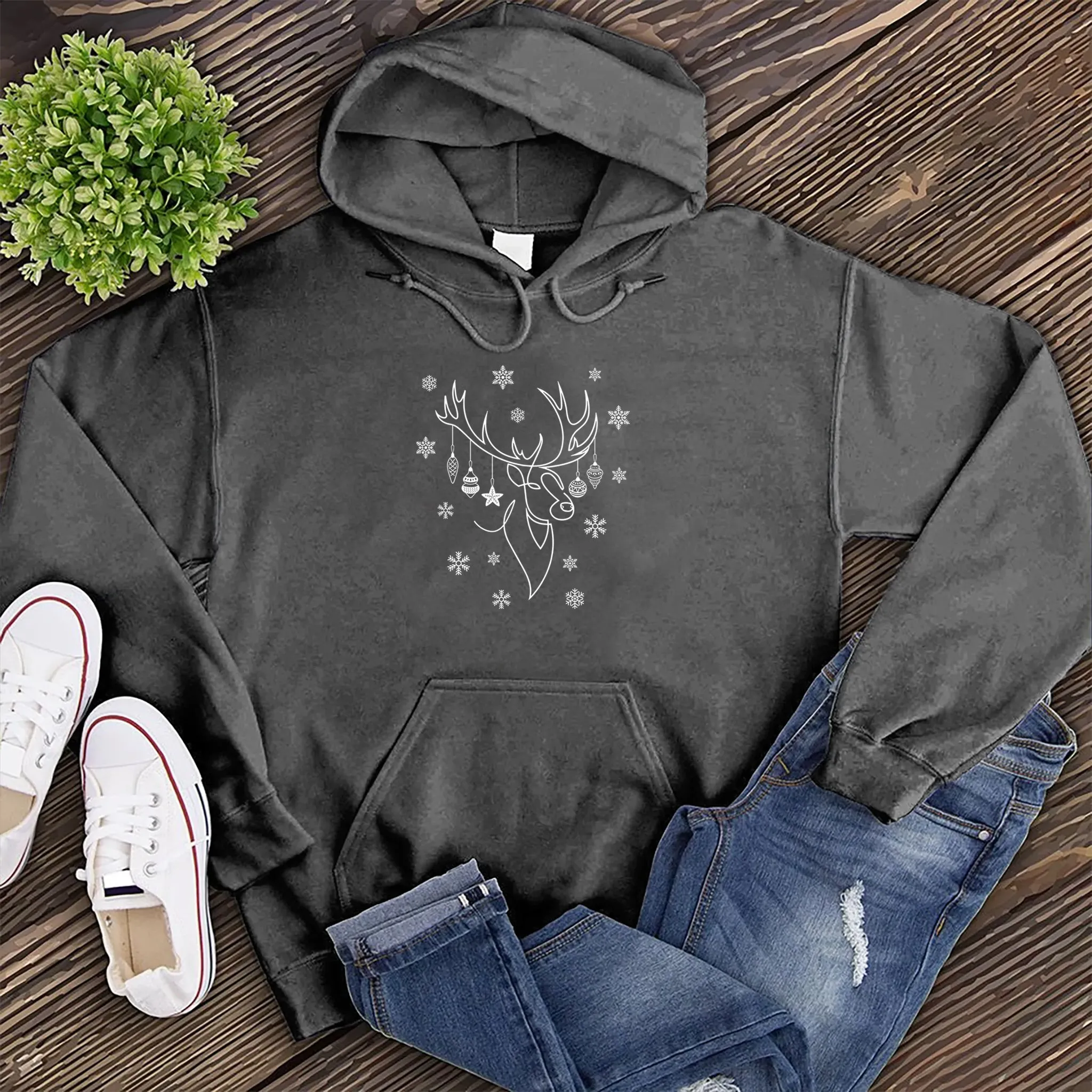 Ornamental Reindeer Hoodie